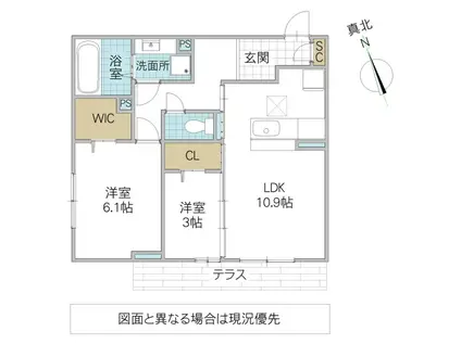 DS LIEN E E号地(2LDK/1階)の間取り写真