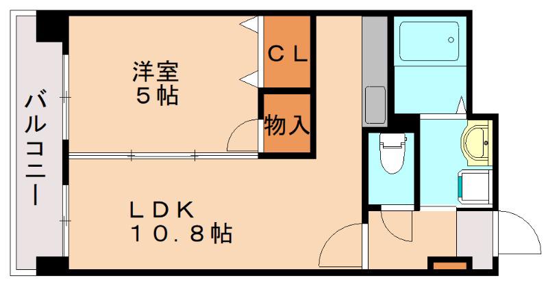 ラフィーネ・ルージュ(1LDK/3階)の間取り写真