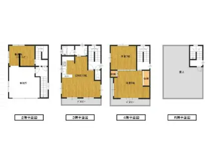 オスカー第一ビル(3LDK/2階)の間取り写真