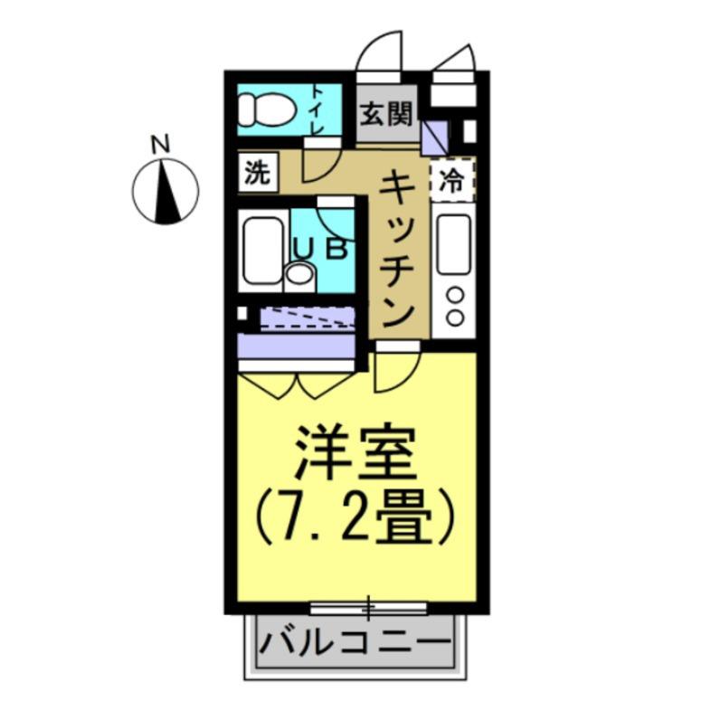 GRACIOUSS-PLACE(1K/2階)の間取り写真