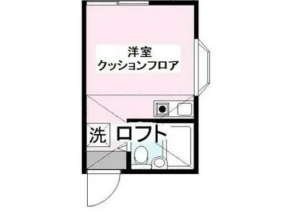 シティークレスト江原(ワンルーム/1階)の間取り写真