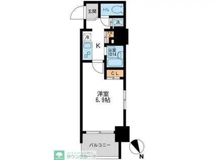 アーデン板橋(1K/3階)の間取り写真