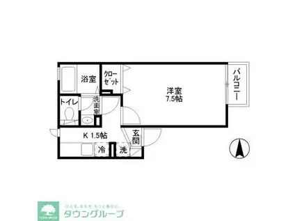 ソレイユ阿佐ヶ谷(1K/2階)の間取り写真