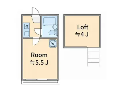 エクセレント早宮(1K/1階)の間取り写真