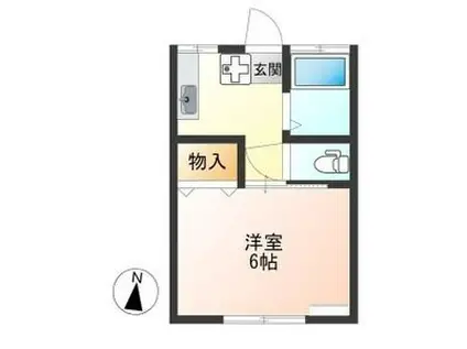 石井ハイツB(1K/2階)の間取り写真