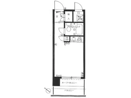 ロマネスク天神南(ワンルーム/5階)の間取り写真