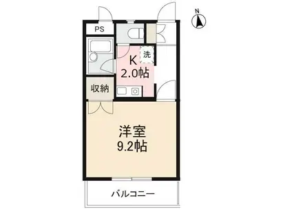 フォルム太田(1K/1階)の間取り写真