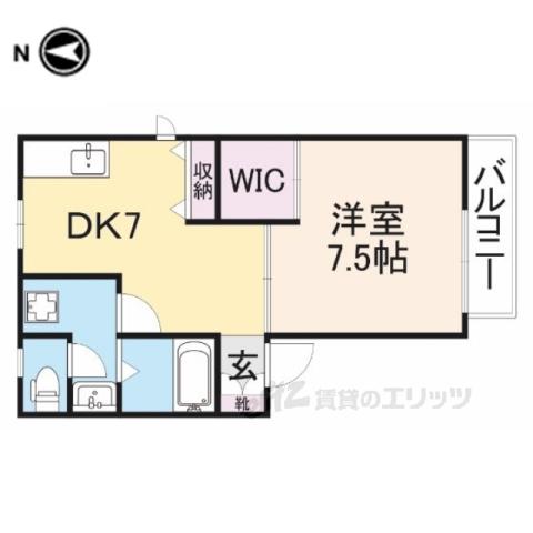 プチマイルーム(1DK/1階)の間取り写真