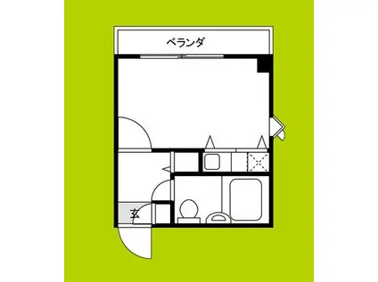 ウエステージ夕陽丘(ワンルーム/5階)の間取り写真