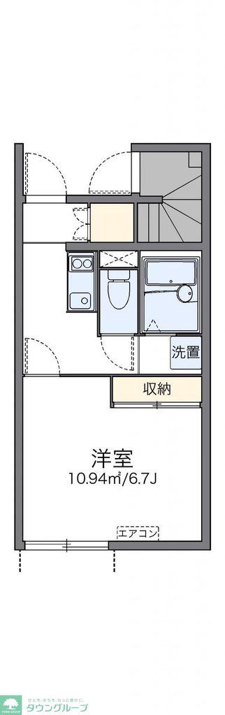 レオネクスト上南三(1K/1階)の間取り写真