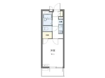 レオパレスプランドールK(1K/1階)の間取り写真