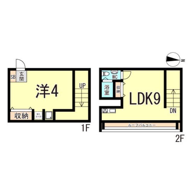 グラージェ三宮(1LDK/12階)の間取り写真