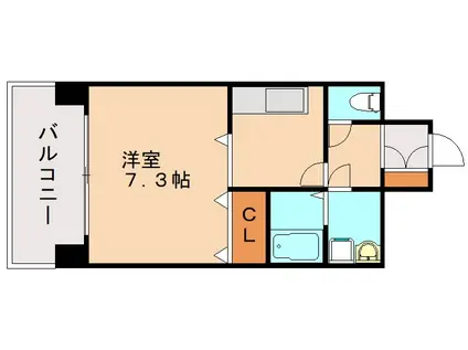ヒット馬借BLD(1K/7階)の間取り写真