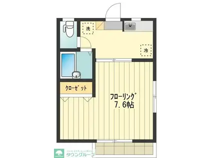 アークイノウエ(1K/1階)の間取り写真