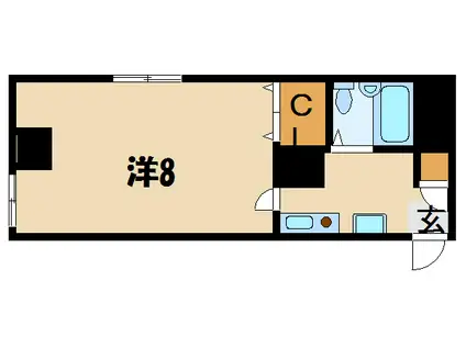 三宝第2ビル(1K/2階)の間取り写真