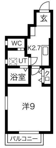 ＪＲ東北本線 花巻駅 徒歩33分 2階建 築4年(1K/1階)の間取り写真