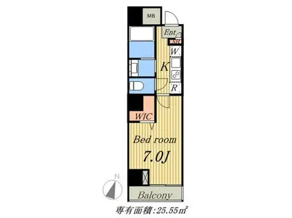 VAINQUEUR IWAMOTOCHO(1K/3階)の間取り写真