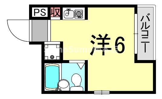 ロイヤルメゾン魚崎II(1K/1階)の間取り写真