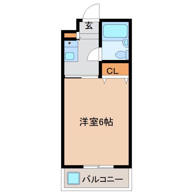 パールマンション社台(1K/3階)の間取り写真