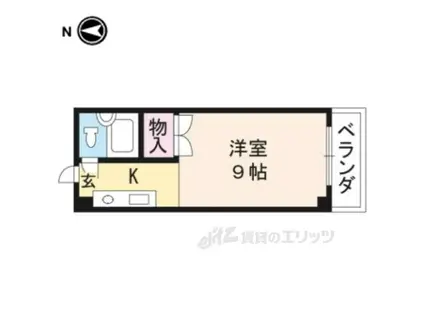 アクティ大津(ワンルーム/5階)の間取り写真