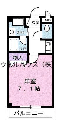 シエロ・ベージョ(1K/3階)の間取り写真