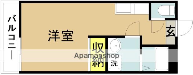 アリシア・イン清水(ワンルーム/2階)の間取り写真