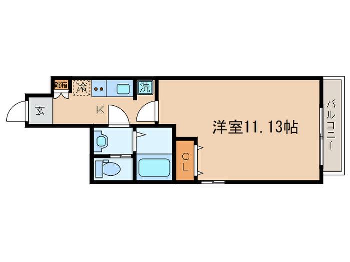 サンライズ梅小路(1K/3階)の間取り写真