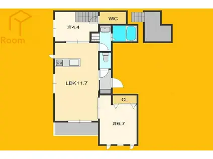 グランパーチェ(2LDK/2階)の間取り写真