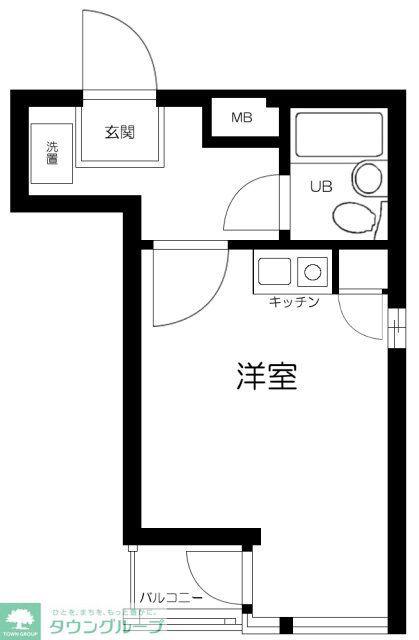 日興パレス西荻窪PARTII(1K/2階)の間取り写真