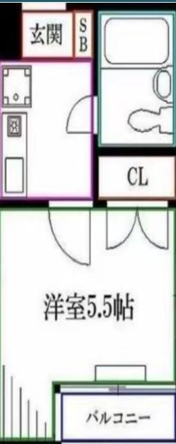 龍氏ビル(1K/2階)の間取り写真