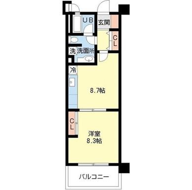 スターヴァレイ3(1LDK/2階)の間取り写真