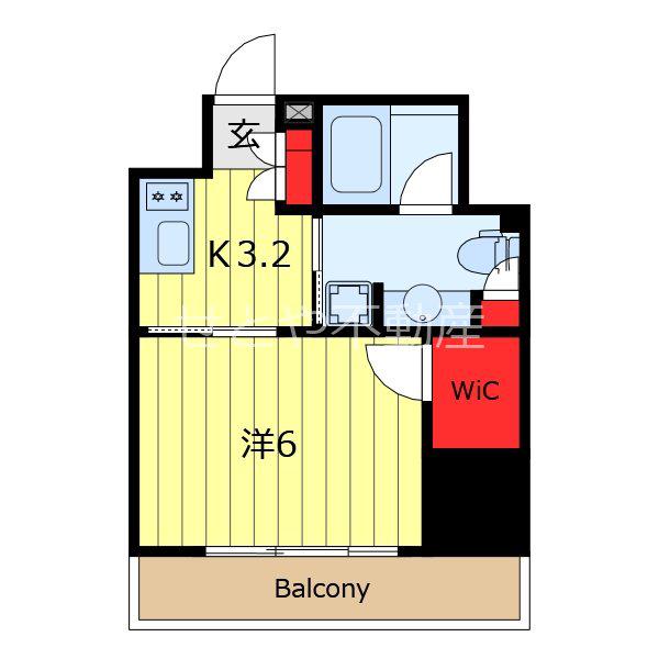 ステイシス町屋(1K/7階)の間取り写真