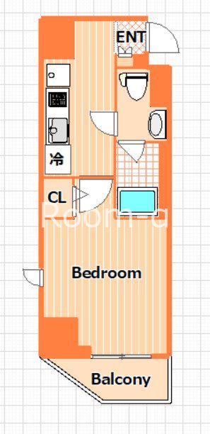 SHOKEN RESIDENCE横浜鶴見IV(1K/8階)の間取り写真