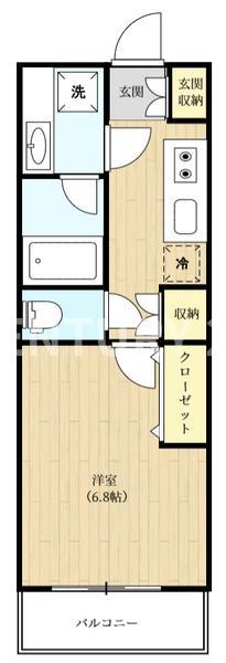 BELLUS VITA(1K/3階)の間取り写真