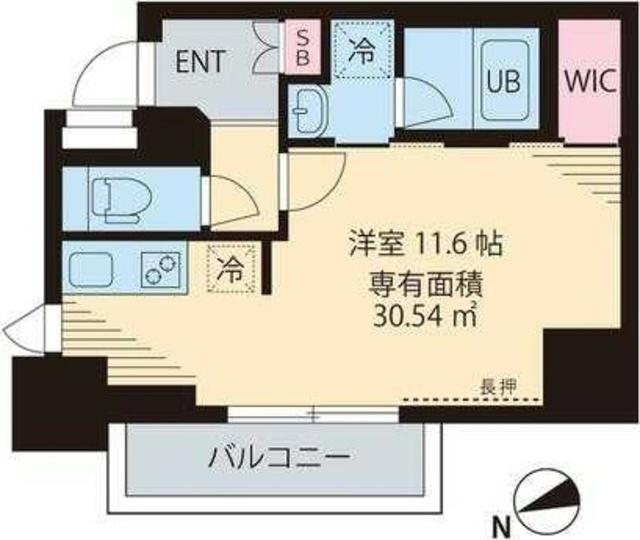 KーCREST(ワンルーム/3階)の間取り写真