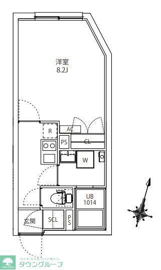 MAXIV CITY板橋区役所前(ワンルーム/4階)の間取り写真
