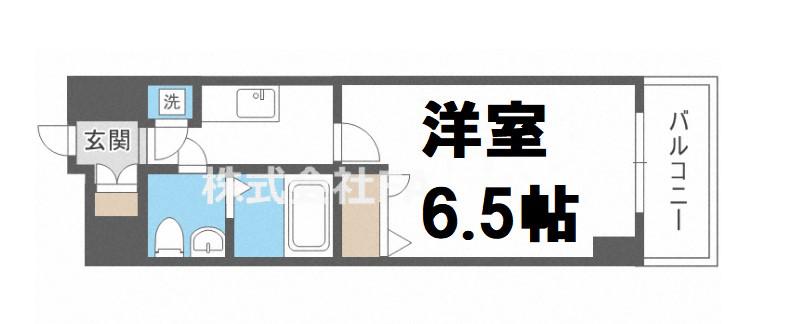 エスリード天神橋筋六丁目(1K/8階)の間取り写真
