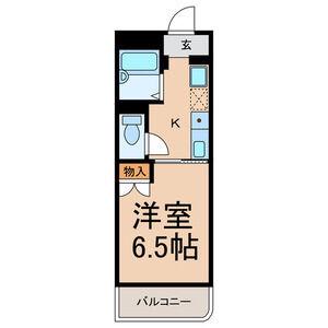 ハイツおゆみ野I(1K/1階)の間取り写真