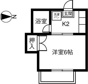 FOLIAR Y(1K/1階)の間取り写真