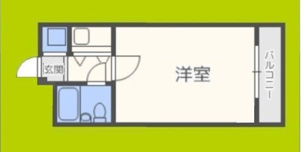 十三本町ユニハウス(1K/7階)の間取り写真
