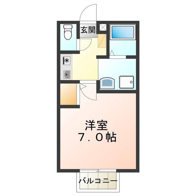 セジュールMATUFUJI(1K/1階)の間取り写真
