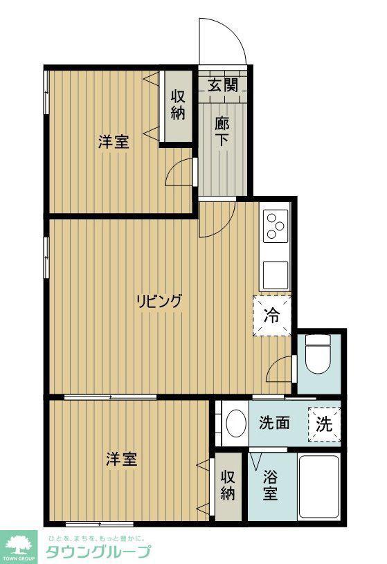 西東京市ひばりが丘北3丁目計画(2LDK/1階)の間取り写真