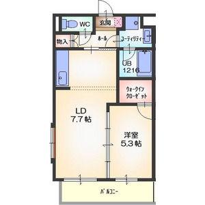 グランドソレイユ(1LDK/3階)の間取り写真