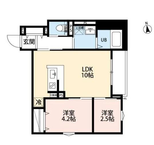ROBOT HOME(2LDK/2階)の間取り写真