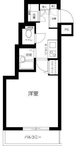 スカイコート練馬桜台(1K/5階)の間取り写真