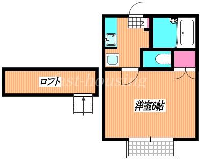 小金井前原弐番館(1K/1階)の間取り写真