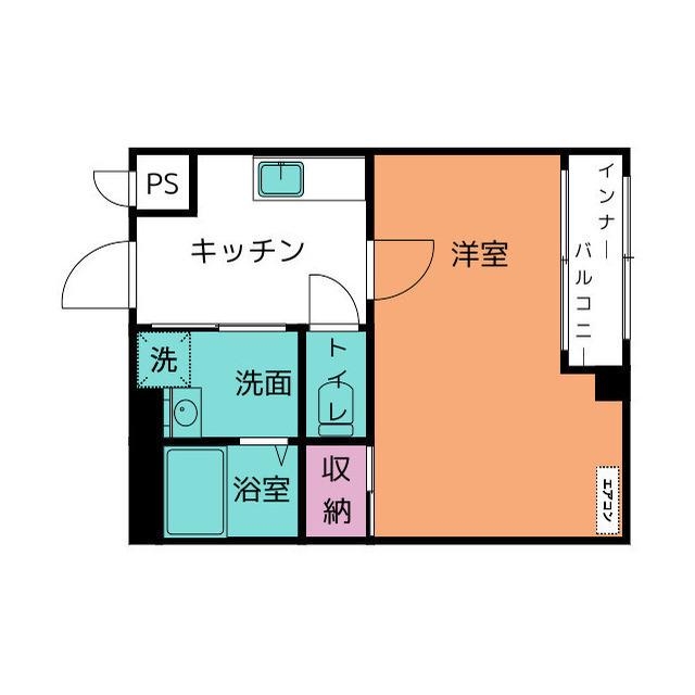 エスペシア華VIII(1K/3階)の間取り写真