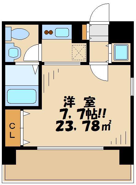 プレール・ドゥーク東京ベイIII(1K/8階)の間取り写真