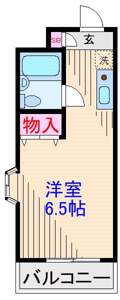 NFビル(ワンルーム/2階)の間取り写真