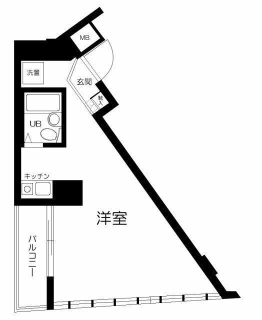 ジェイパーク恵比寿(ワンルーム/5階)の間取り写真